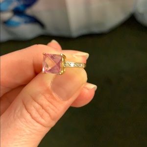 14k or 24k with diamond accent